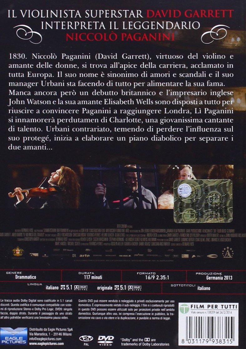 il violinista del diavolo dvd Italian Import