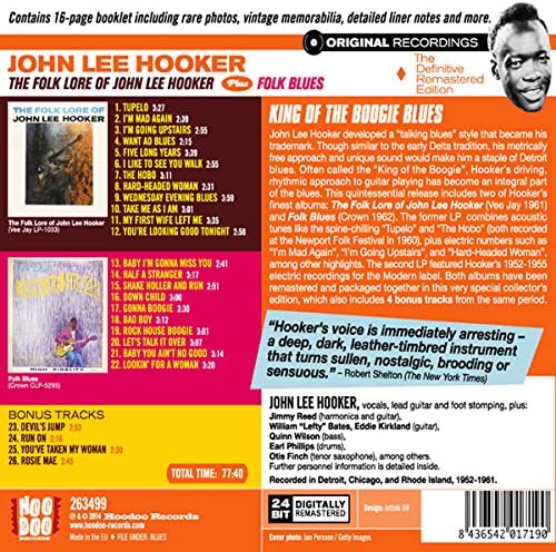 The Folk Lore of J.L. Hooker + Folk Blues