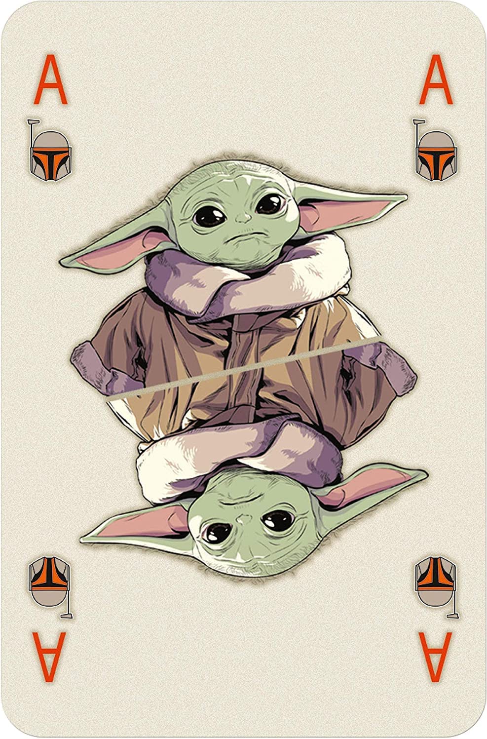 Waddingtons WM00864-EN1-12 2021 1 Playing Cards-Star Wars The Mandalorian, Multi, One Size Multicolor