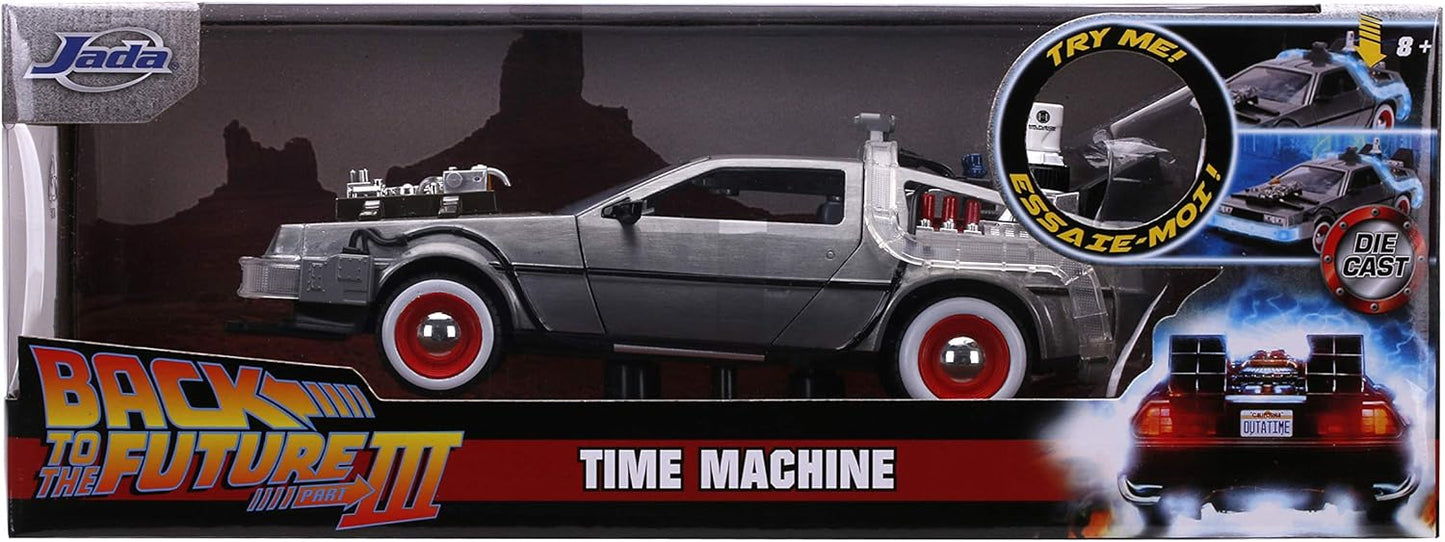 Jada 32166 Back To The Future DMC Doc Brown Collectible Miniature Car, Silver