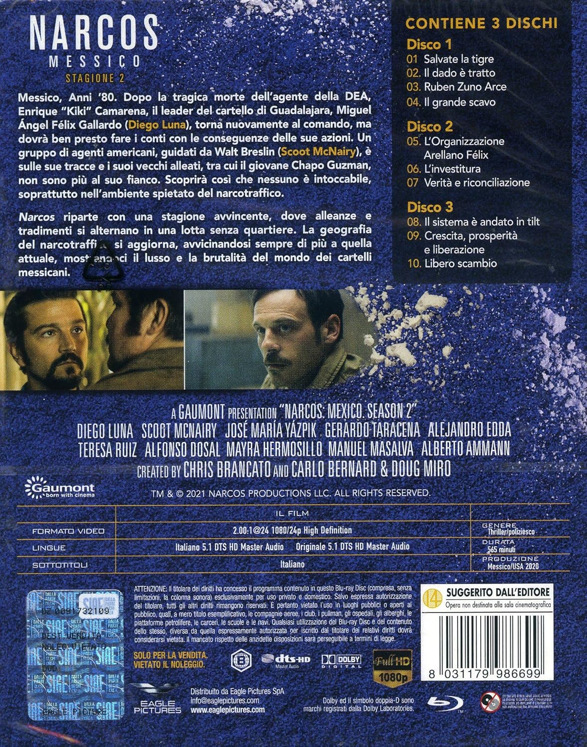 Narcos: Messico - Stagione 02 (3 Blu-Ray+Slipcase)
