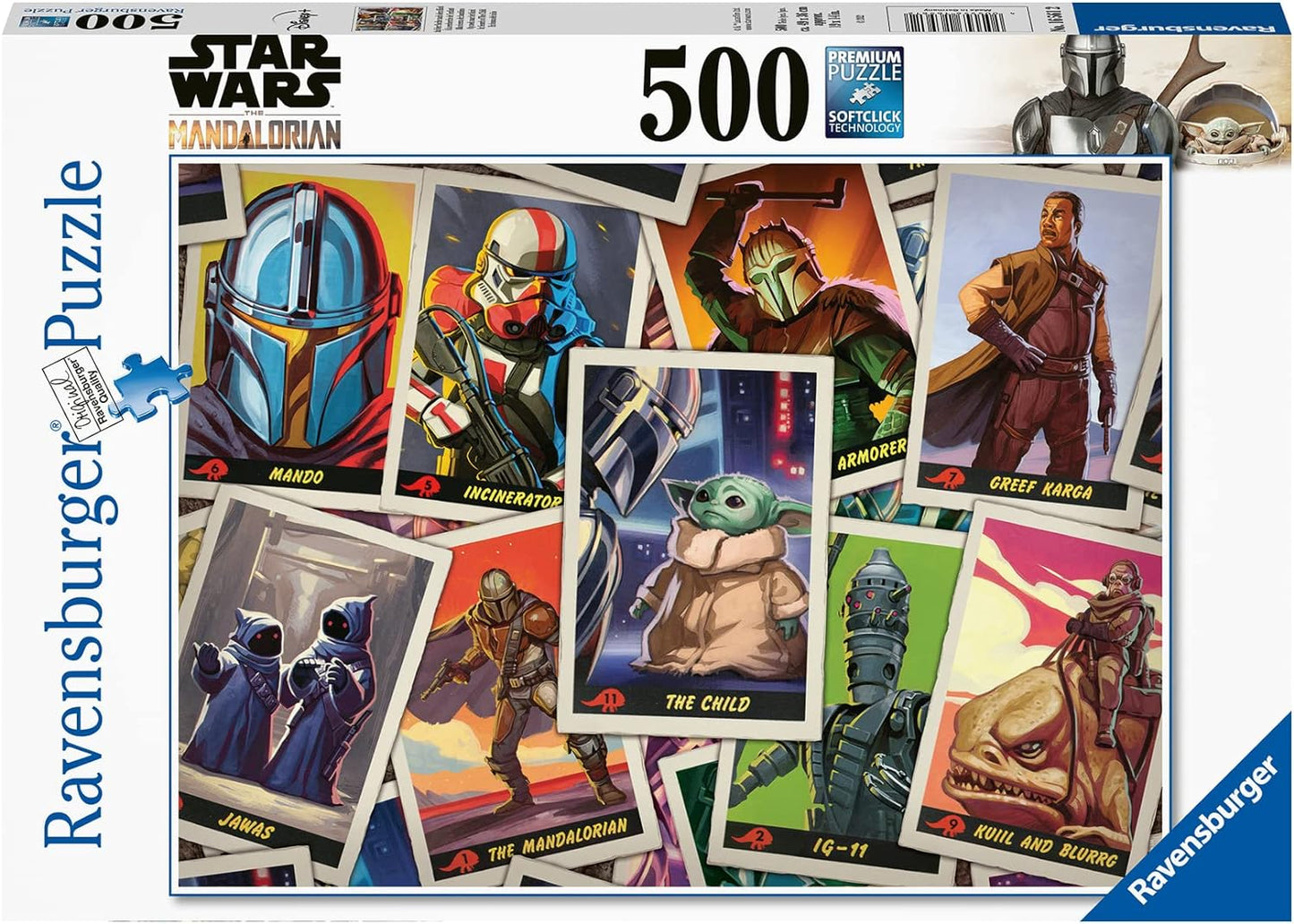 Ravensburger Star Wars The Mandalorian, The Child 500 Piece Jigsaw Puzzle for Adults and Kids Age Years 10 and Up