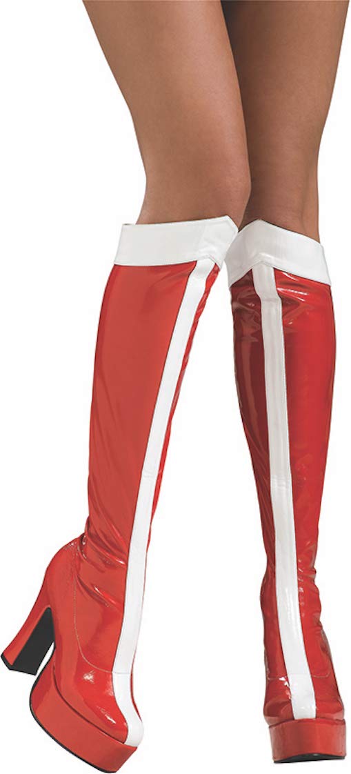 Rubie's Official Ladies Wonder Woman Boots Knee High - Adult's Costume Large 8-9 Years
