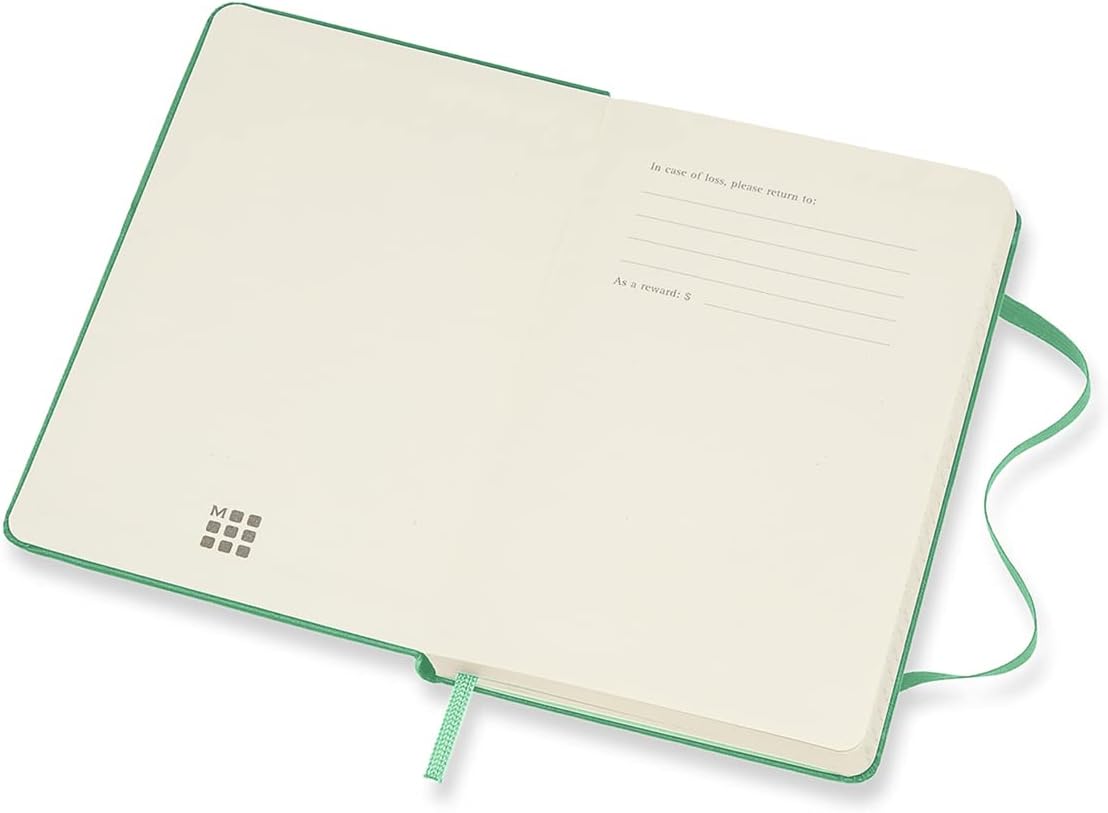 Moleskine - 18-Month Weekly Planner/Diary, Pocket Planner 2021/2022, Weekly Notebook with Hard Cover and Elastic Closure, Size Pocket 9 x 14 cm, Colour Ice Green, 208 Pages