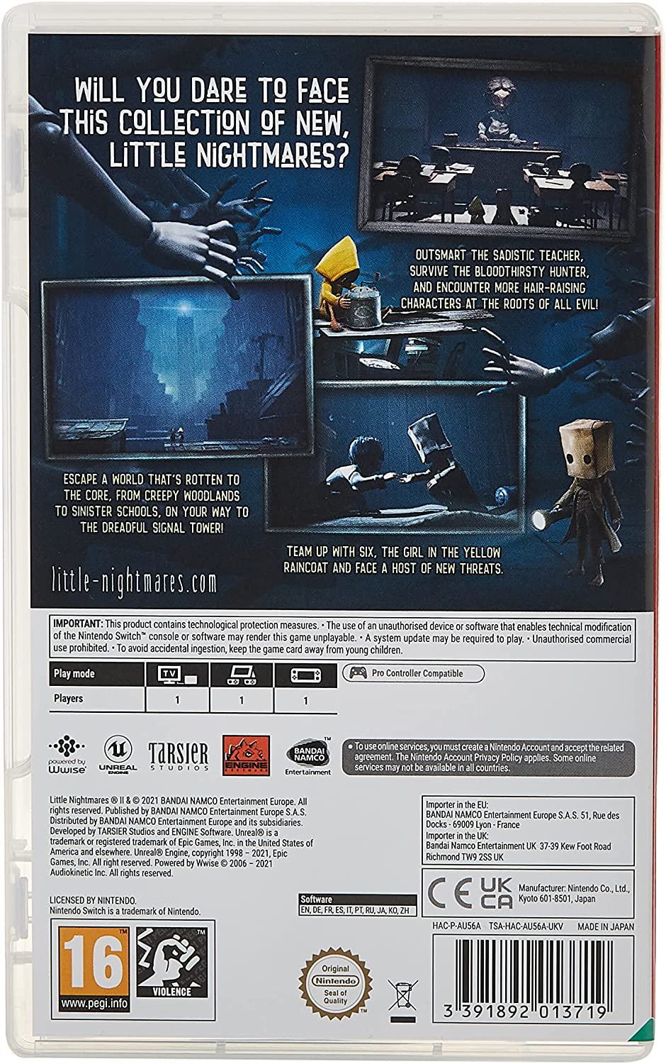 Little Nightmares 2 (Nintendo Switch) Single