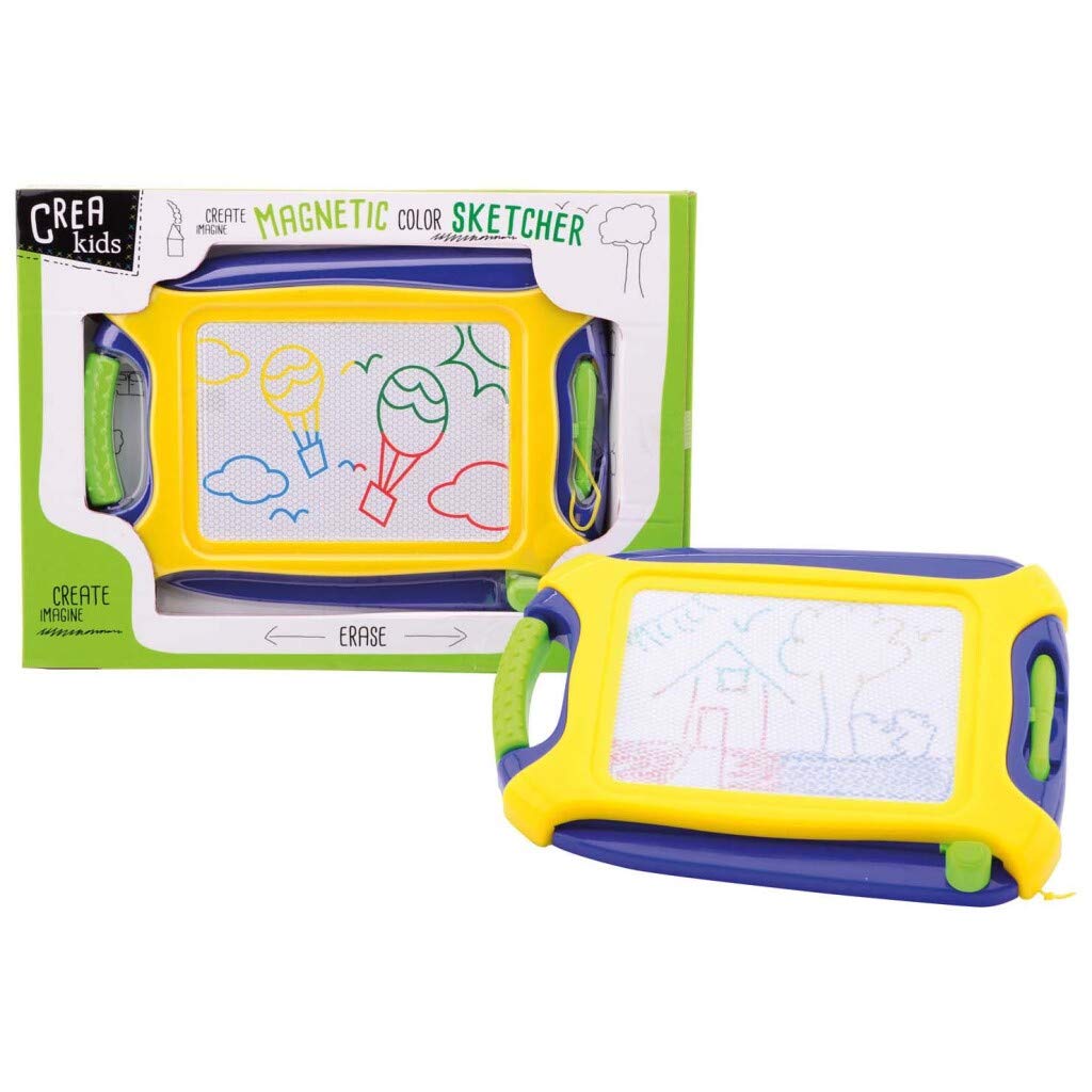 Johntoy 28138 Crea Kids Magnetic Drawing Board in Colour 28 x 20 cm