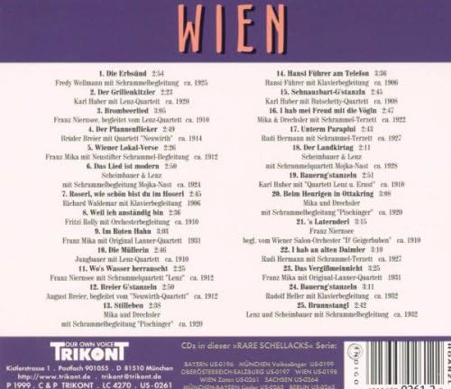 Rare Schellacks-Wien-Zoten & Pikanterien 1906-1932