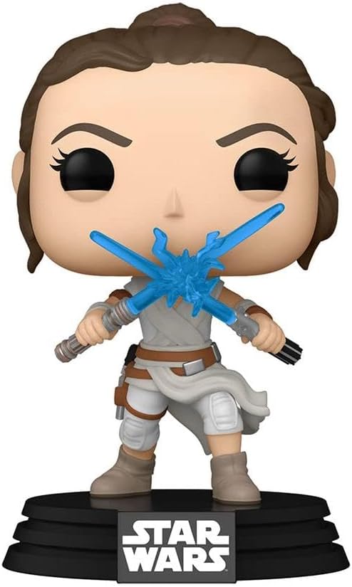 Funko Pop! Star Wars: SWEp9- Rey Skywalker with 2 Light Sabers- Figurine en Vinyle à Collectionner - Idée de Cadeau - Produits Officiels - Jouets pour Les Enfants et Adultes - Movies Fans