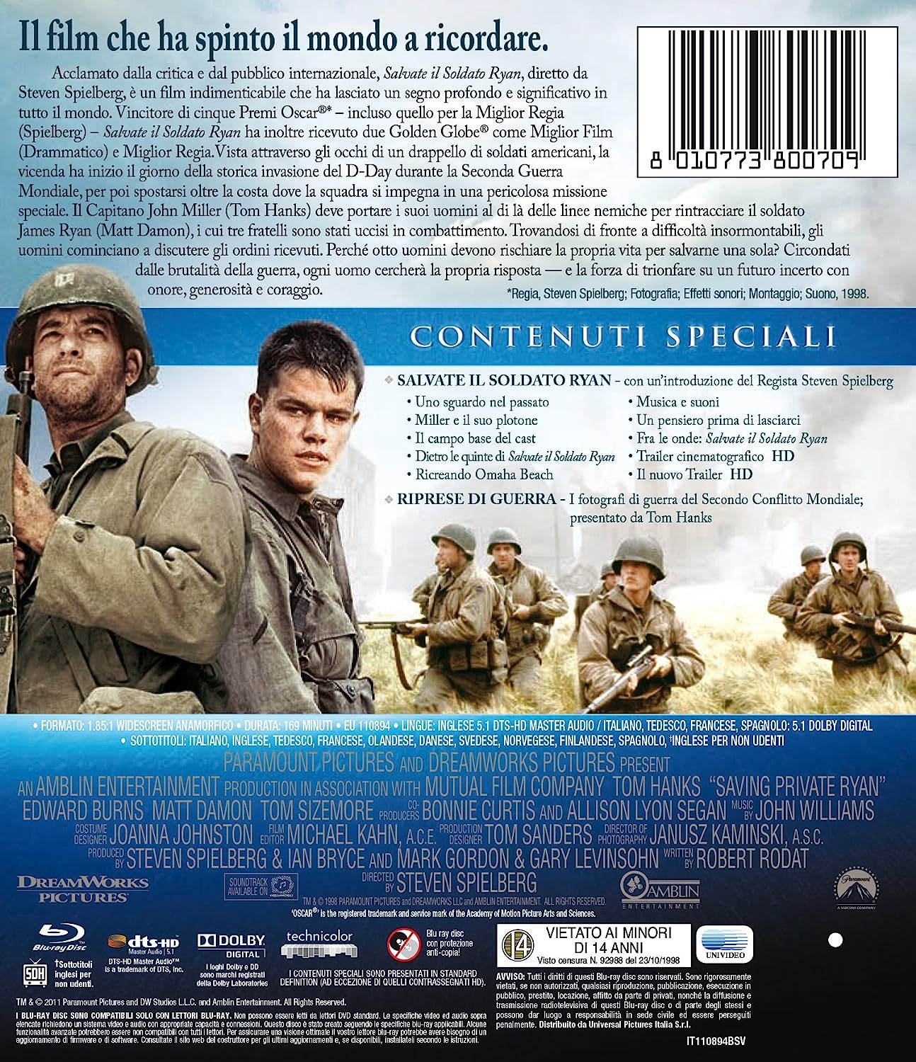 Salvate Il Soldato Ryan (SE) (2 Blu-Ray)