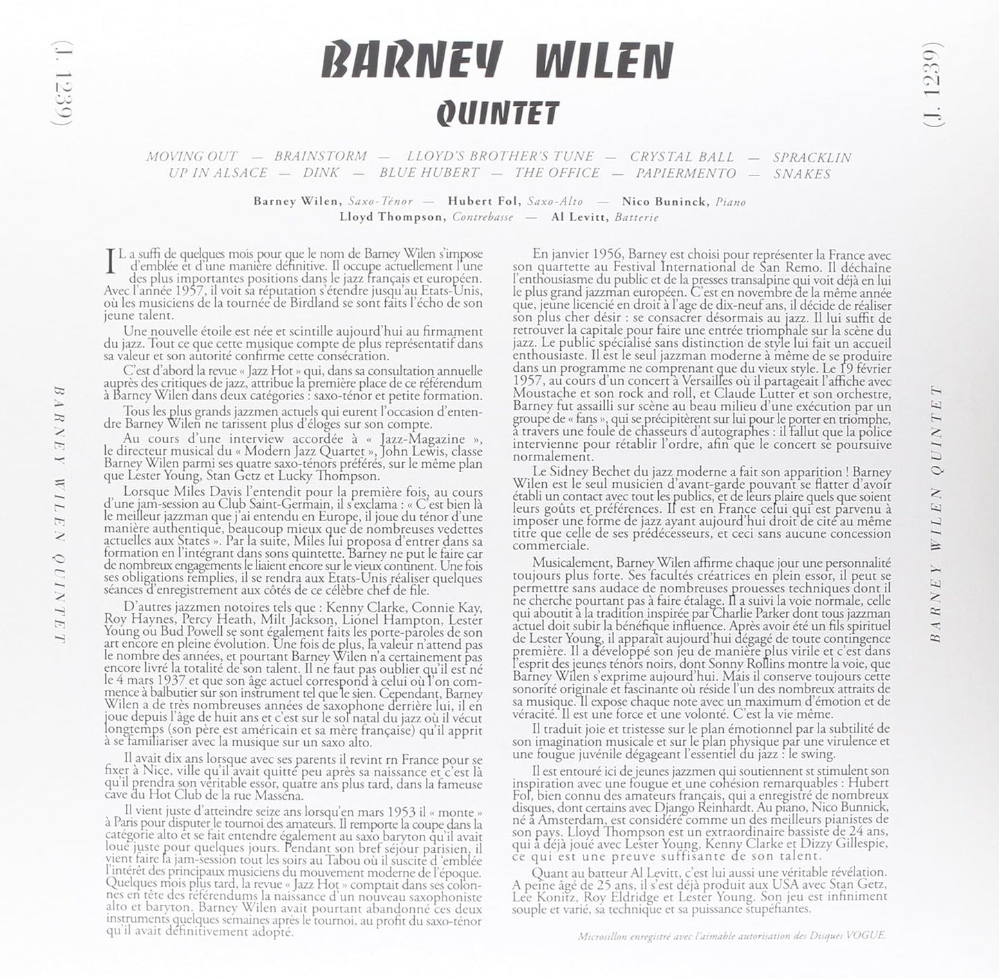 Barney Wilen Quintet: S/T