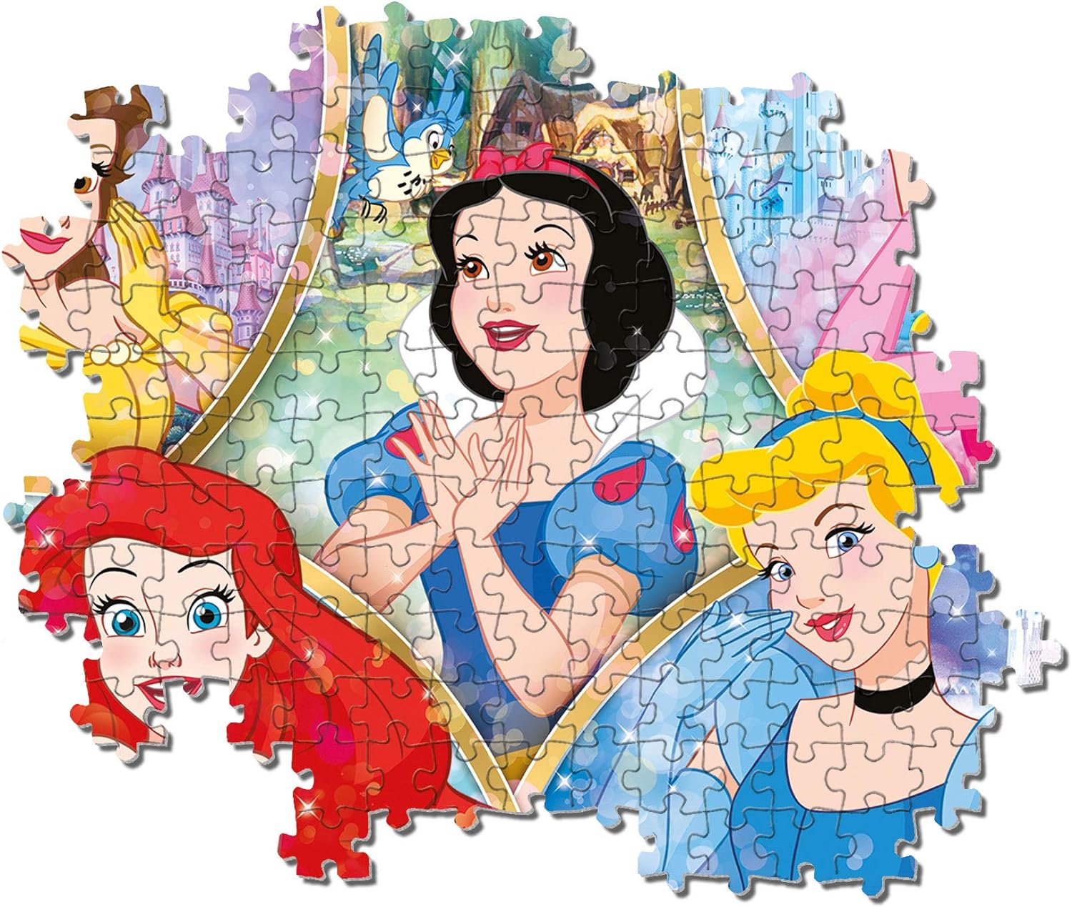 Clementoni Disney Princess-Puzzle Infantil (180 Piezas), Fabricado en Italia, a Partir de 7 años, Multicolor (29311