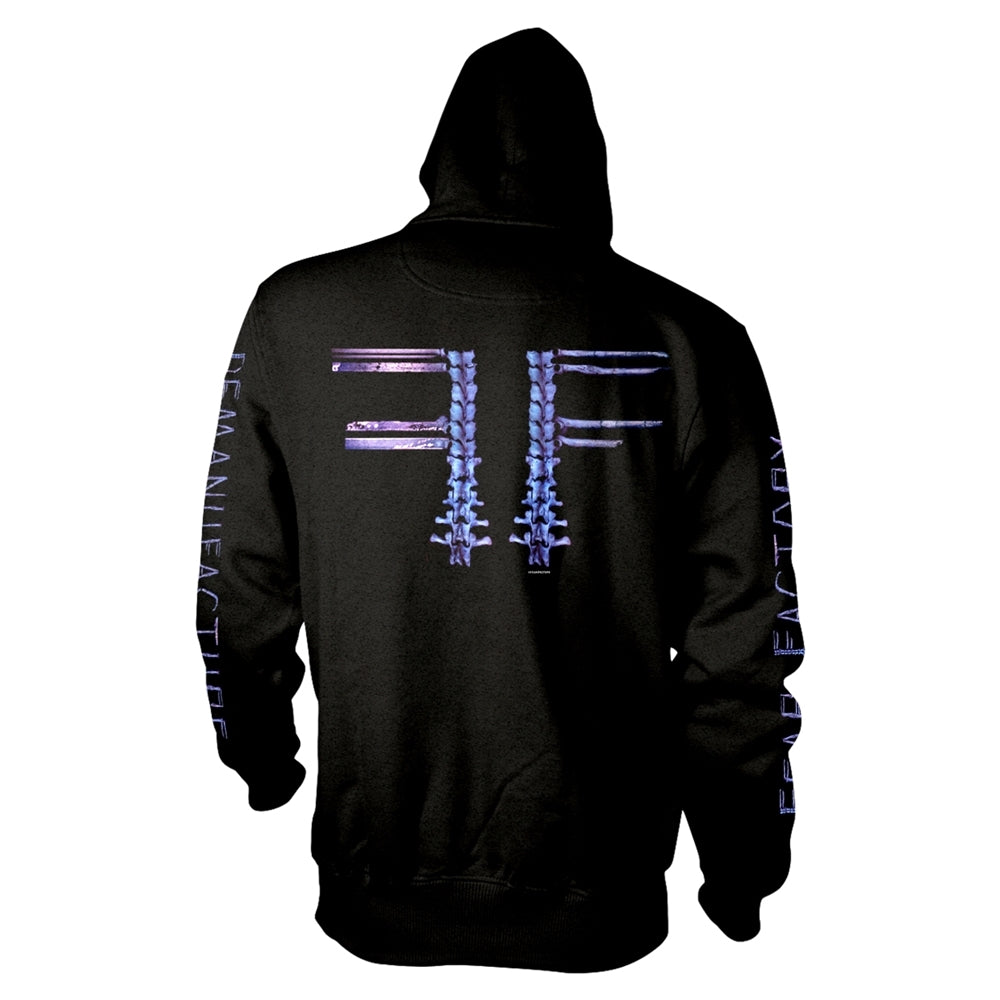 FEAR FACTORY - DEMANUFACTURE POCKET BLACK Hooded Sweatshirt with Zip Medium