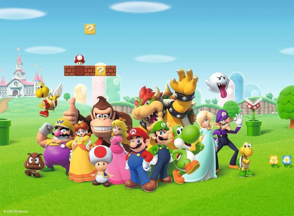 Ravensburger Super Mario 200 Piece Jigsaw Puzzles for Kids Age 8 Years Up - Extra Large Pieces