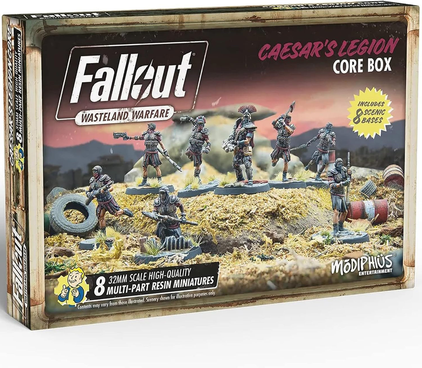 Modiphius Entertainment | Fallout Wasteland Warfare | Caesar's Legion: Core Box | Miniatures | Unpainted