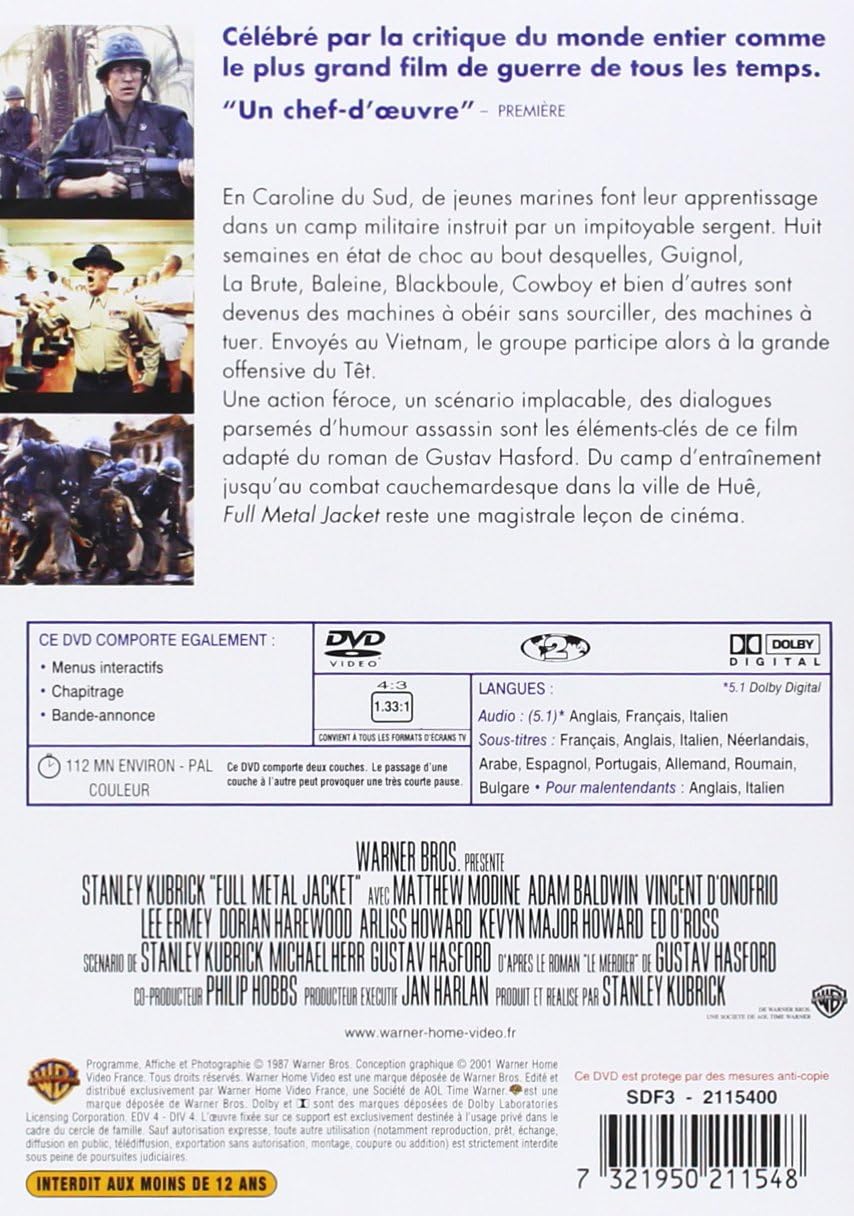 Stanley Kubrick Collection: Full Metal Jacket