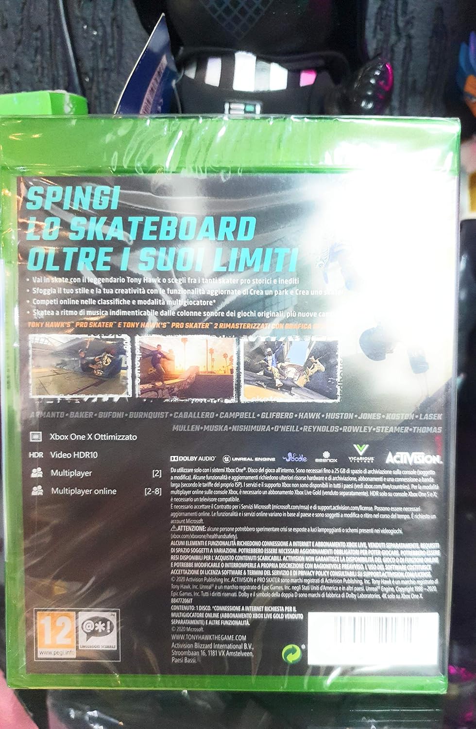 Videogioco Activision Tony Hawk's Pro Skater 1+2