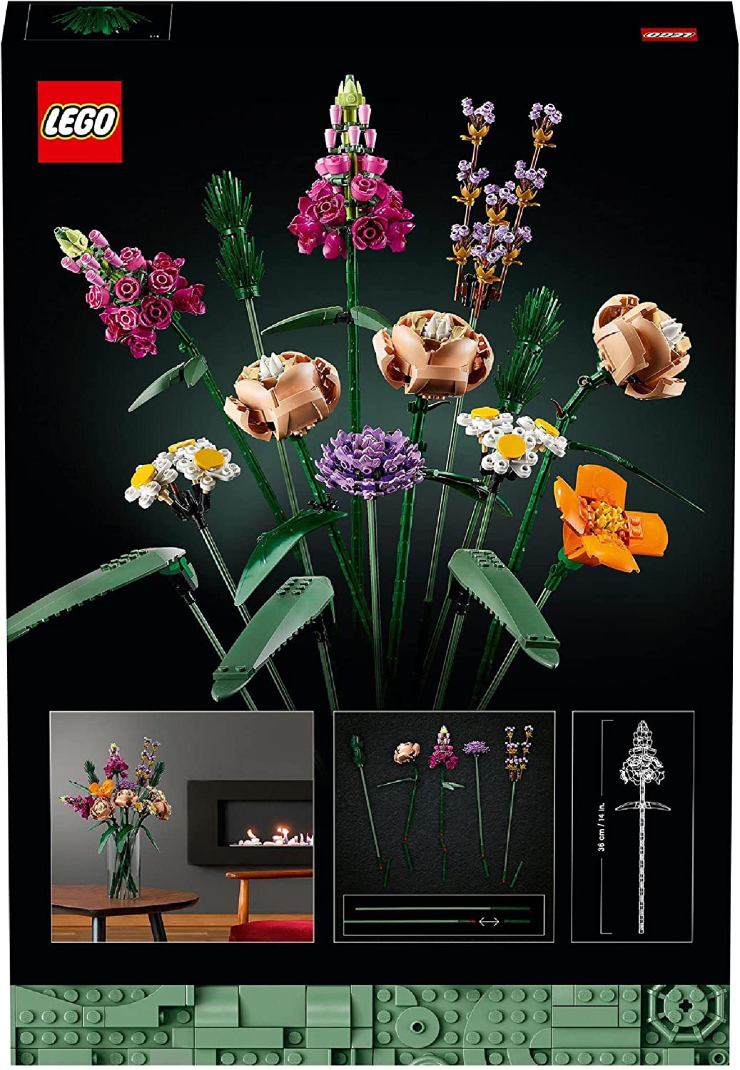 LEGO Botanicals Blumenstrauß - Künstliche Blumen Set für Erwachsene - Zimmerdeko und Geschenkidee für Frauen & Männer - Wohnaccessoires - Botanik Kollektion 10280