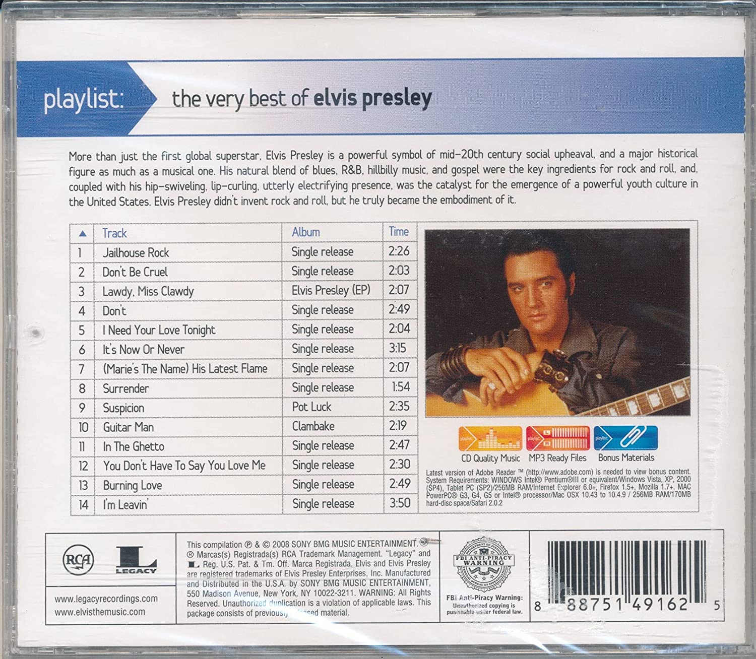 Playlist: The Very Best Of Elvis Presley