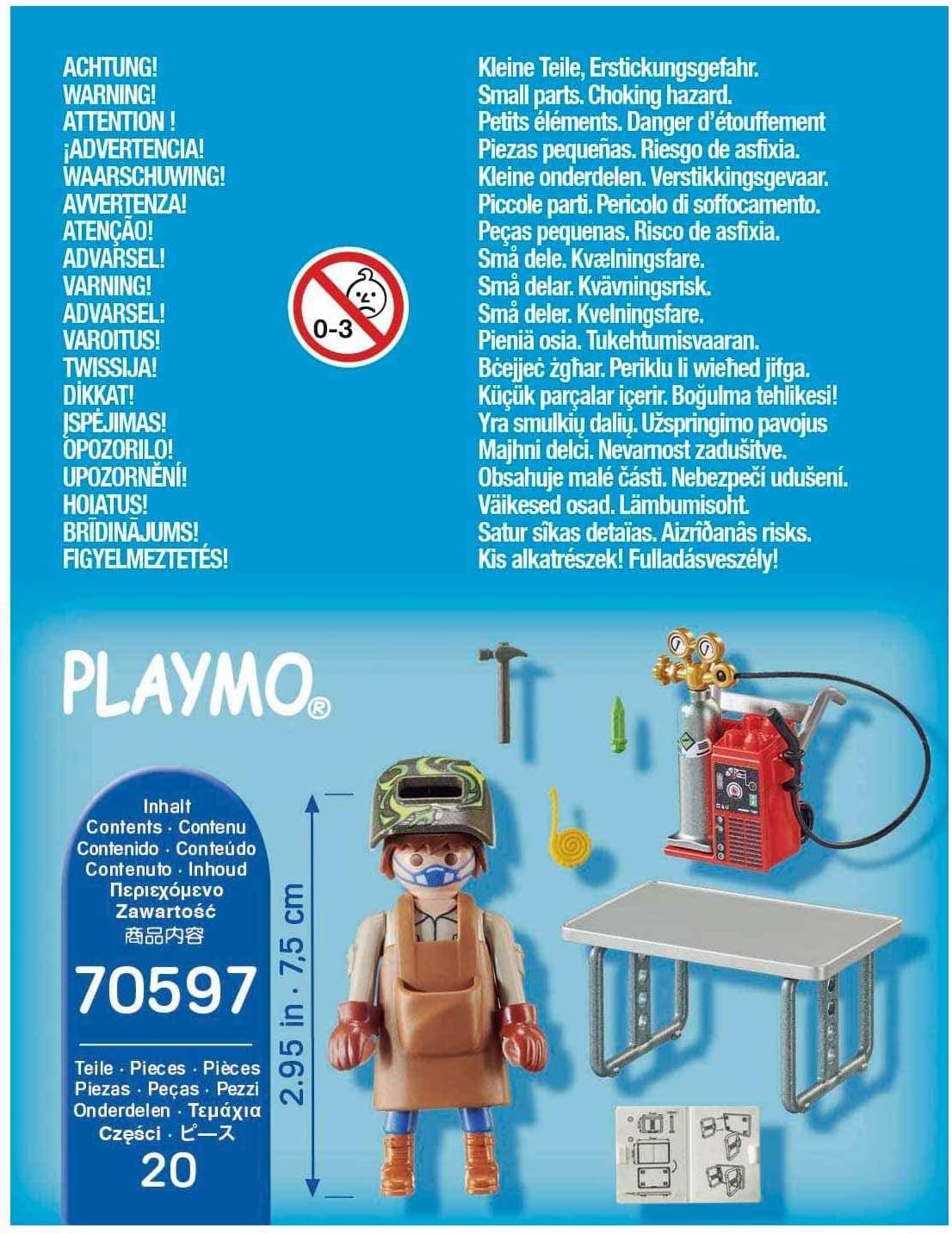 Playmobil Special Plus 70597 Welder, Ages 4+