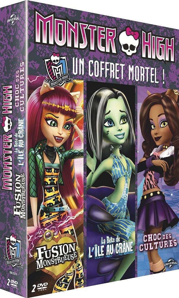 Monster High - Fusion Monstrueuse + Choc Des Cultures! + La Bête De L'île Au Crâne (un Coffret Mortel!