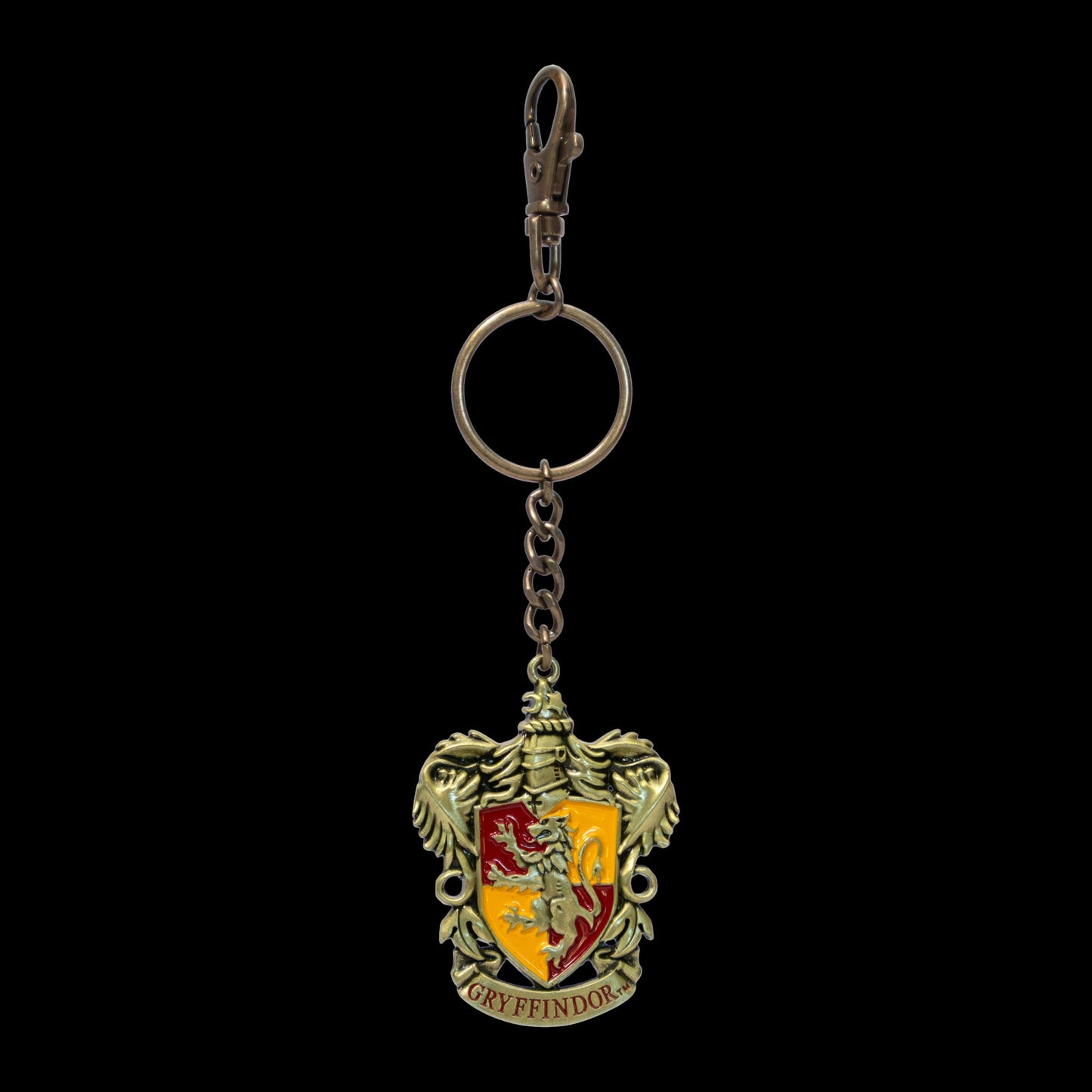 The Noble Collection- Llavero con Escudo de Gryffindor Coleccionable, Color Negro, S (NN7673