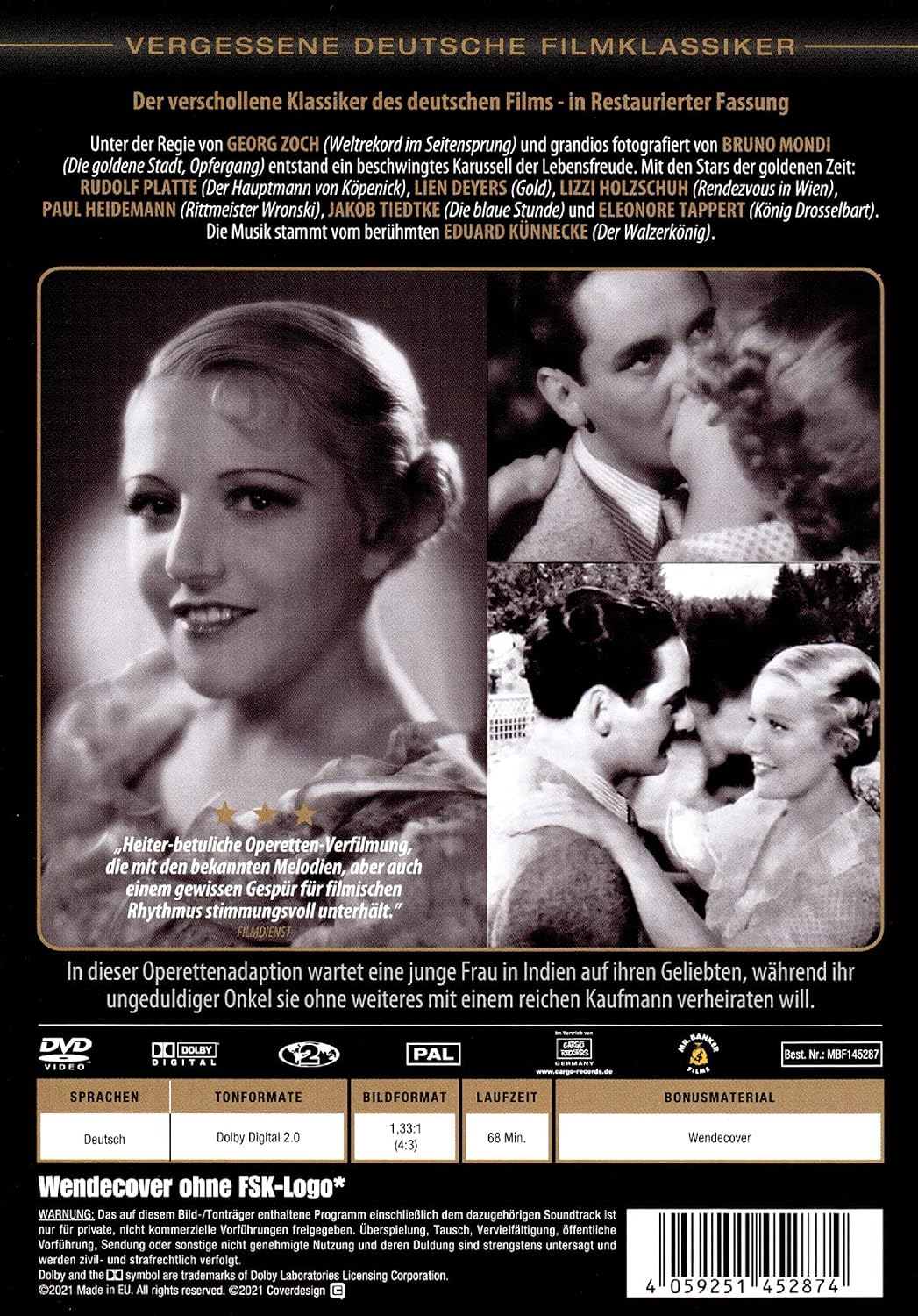 Vergessene Deutsche Filmklassiker: Der Vetter aus Dingsda (Damenwahl