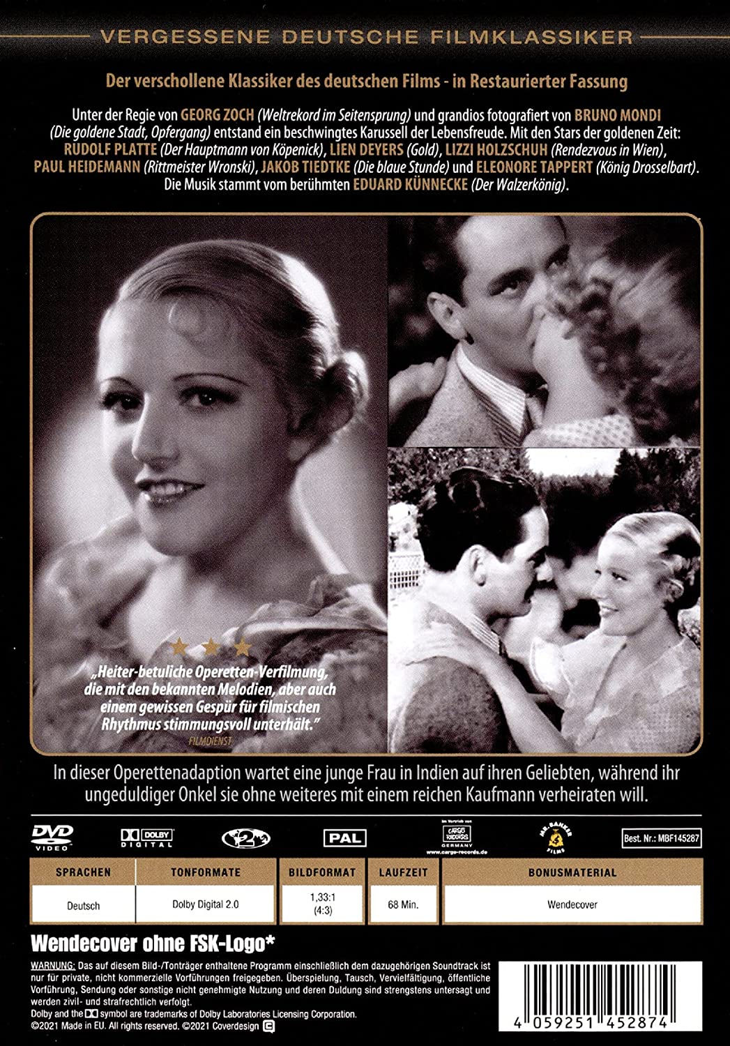 Vergessene Deutsche Filmklassiker: Der Vetter aus Dingsda (Damenwahl