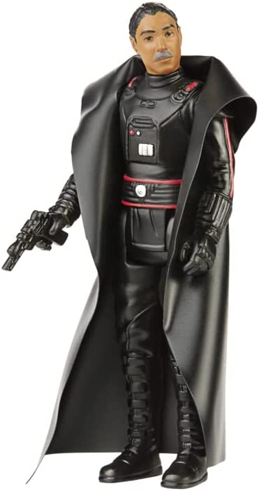 Star Wars Retro Collection Moff Gideon Toy 9.5-Cm-Scale The Mandalorian Action Figure with Accessories, Toys for Kids Ages 4 and Up