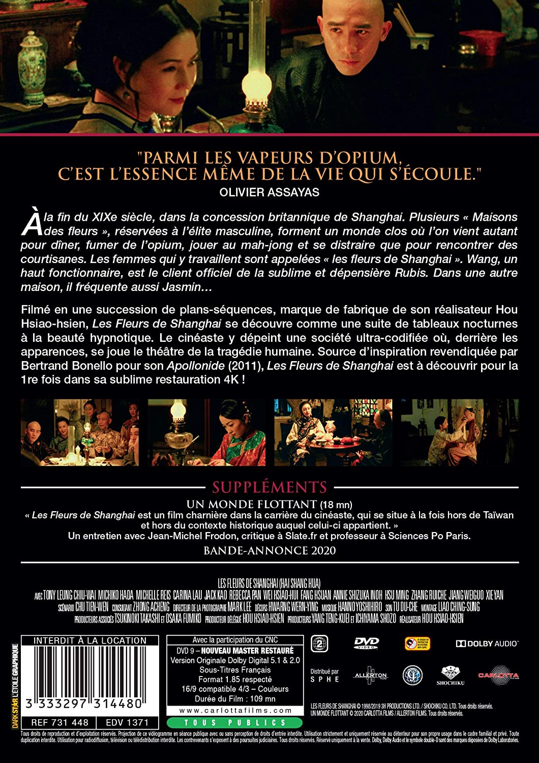 DVD FLEURS DE SHANGH