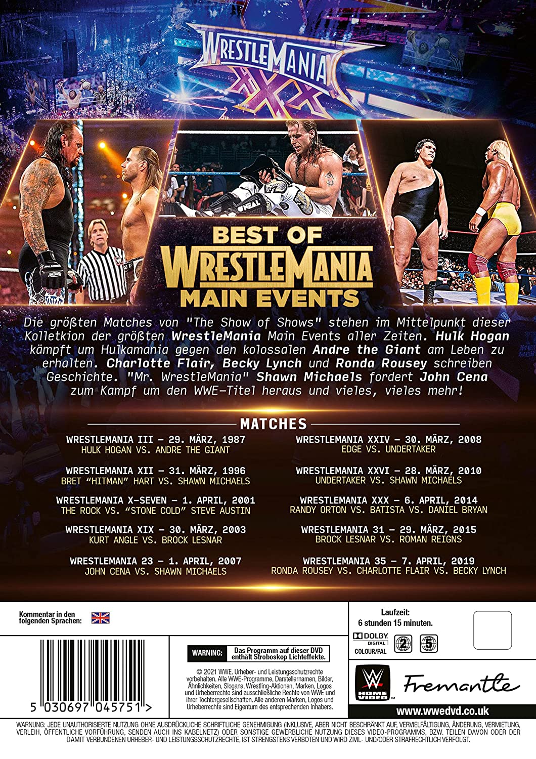 Wwe: Best of Wrestlemainia Main Events