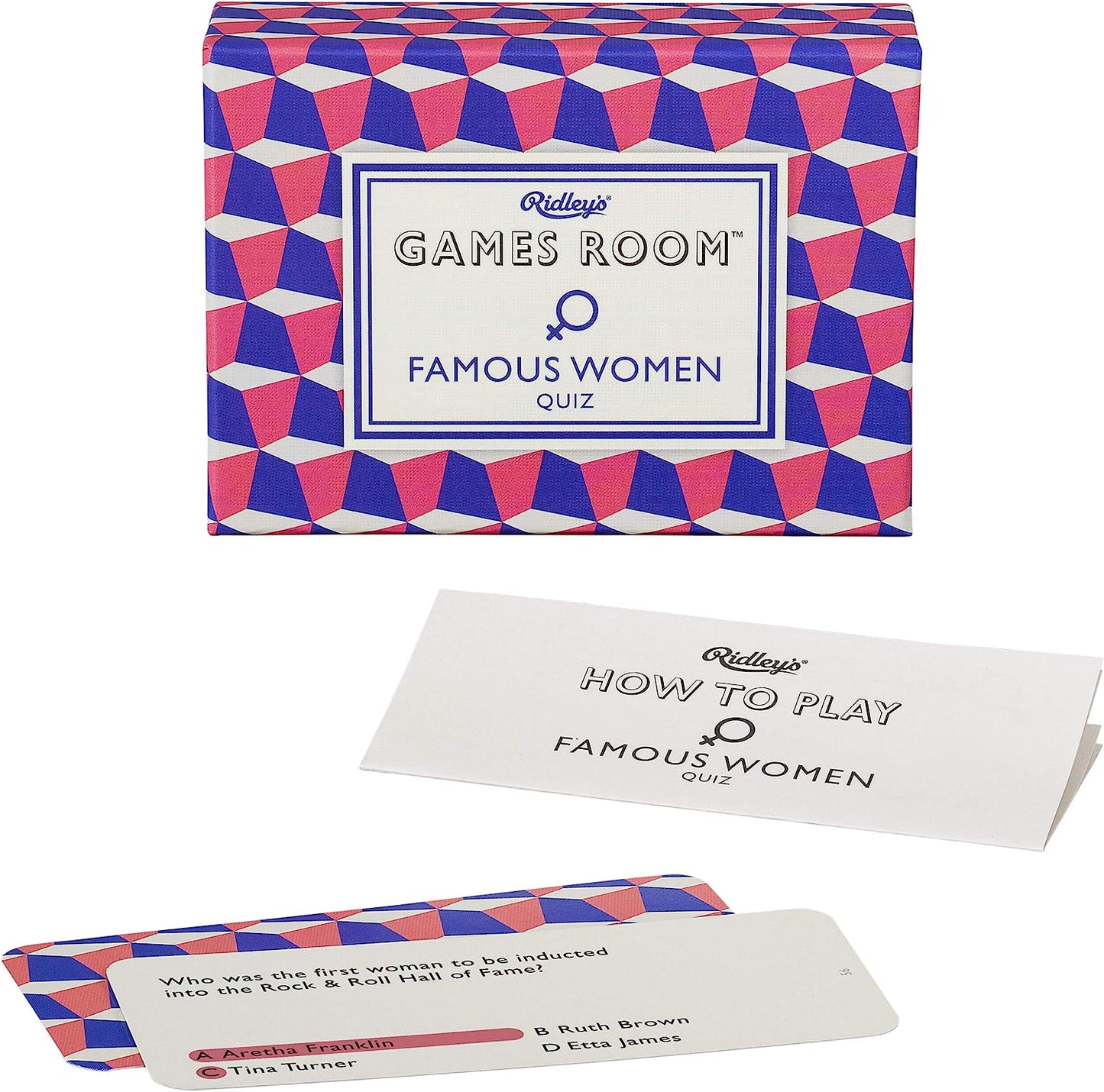 Ridley’s Famous Women Trivia Card Game – Trivia Games for Adults and Kids – 2+ Players – Includes 140 Unique Question Cards – Fun Quiz Cards That Make a Great Gift Trivia Famous Women