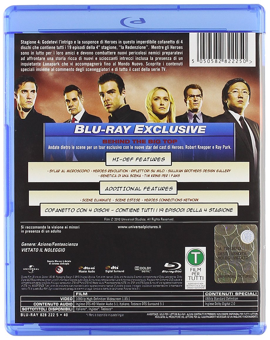 Heroes - Stagione 04 (4 Blu-Ray) - (Italian Import)