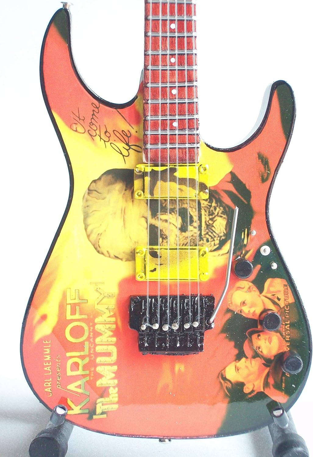 Mini Chitarra Da Collezione Replica in Legno -Metallica - Kirk Hammett - the Mum