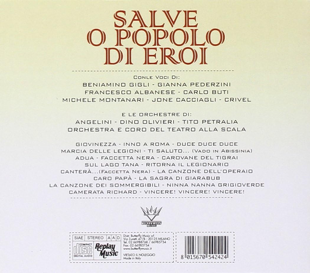 Salve O Popolo Di Eroi / Various