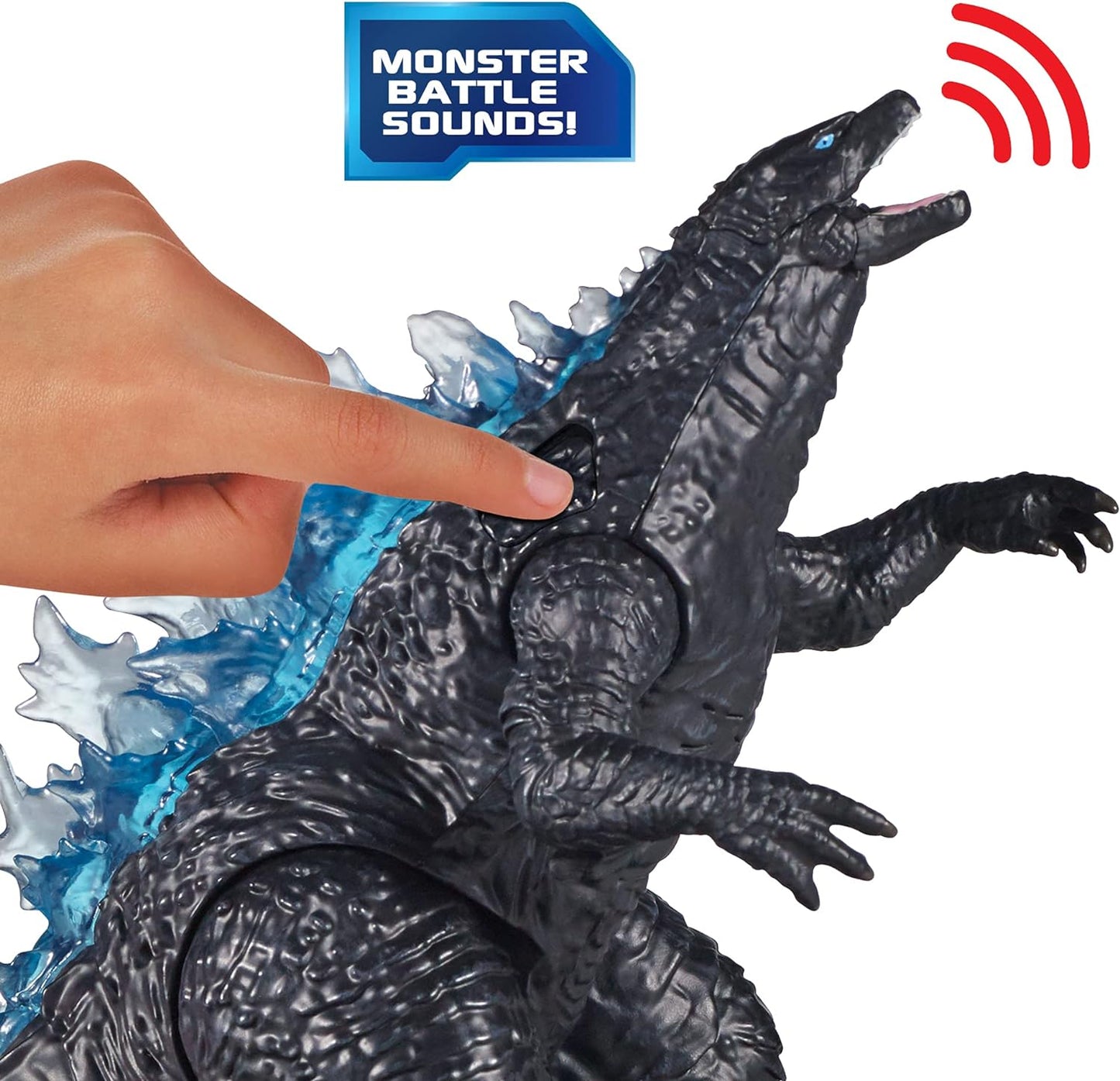 MonsterVerse Godzilla vs Kong Collectable 7 Inch Deluxe, Highly Detailed and Sculpted Articulated Godzilla Action Figure, With Monster Battle Sounds, Suitable for Ages 4 Years+