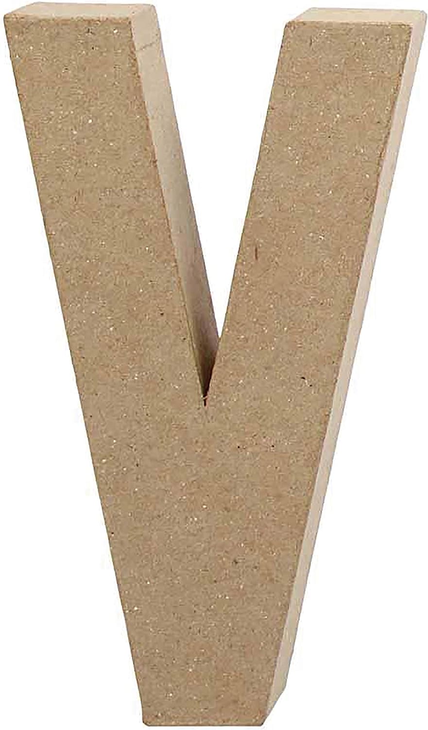 Creativ Pappmaché-Zahl, 20 cm, 1 Stück, beige