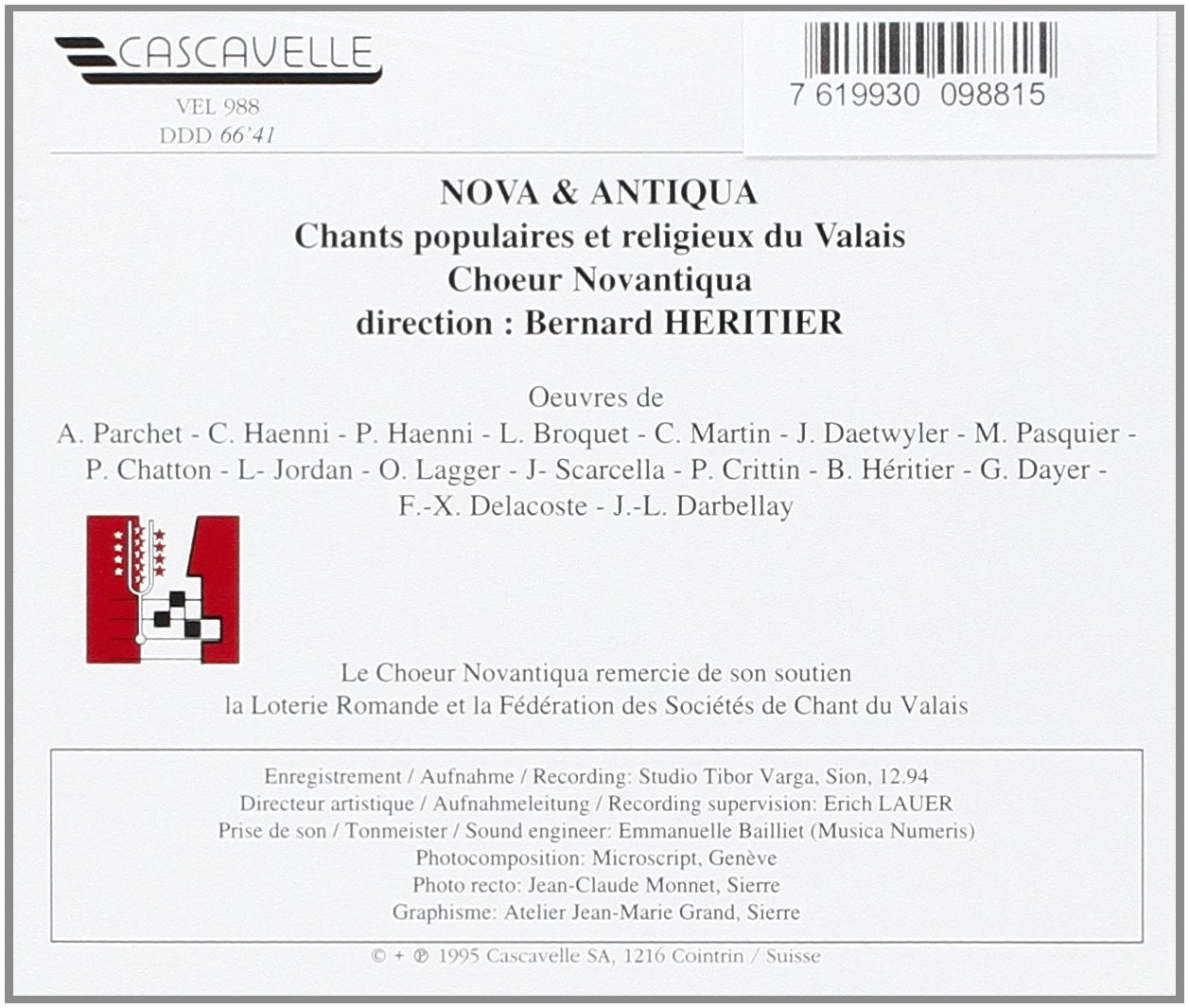 Nova & Antiqua/Chantspopulaire