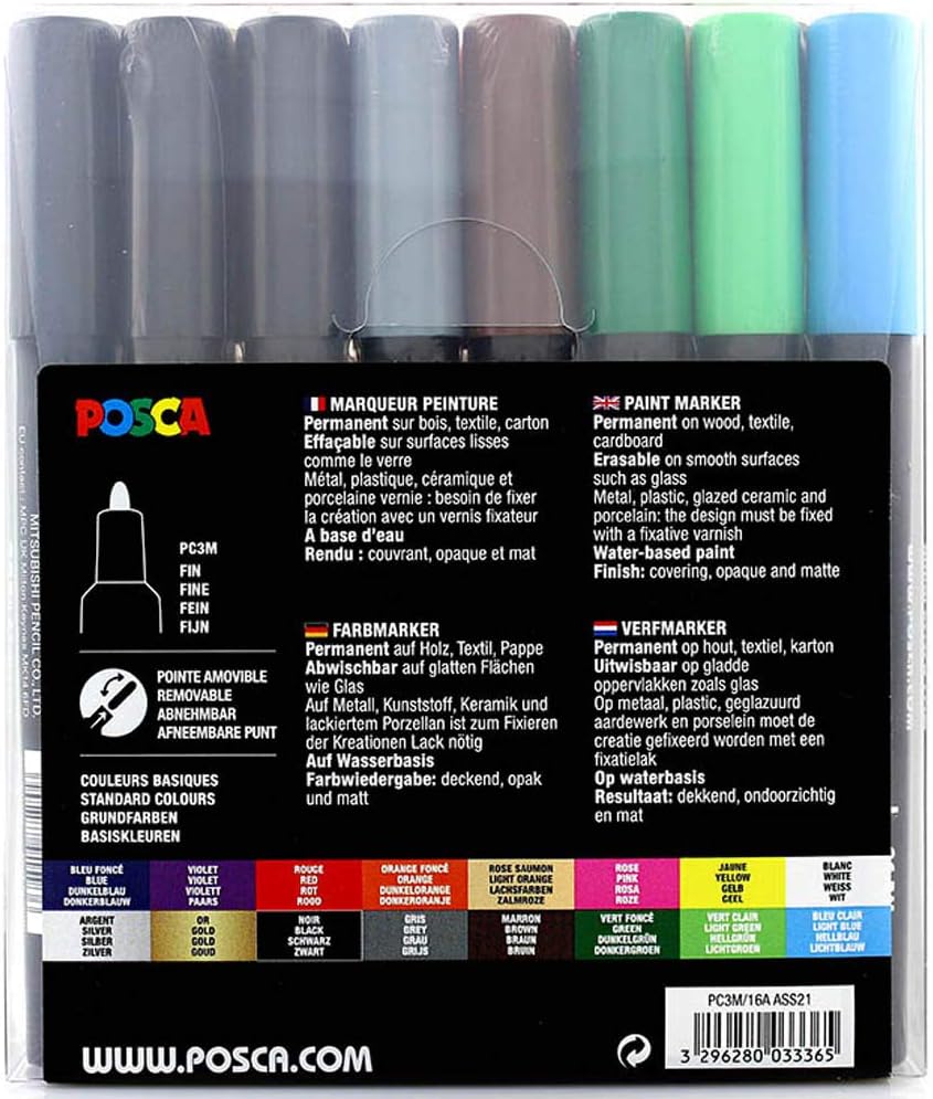 uni-ball Posca Marker with Fine Round Tip
