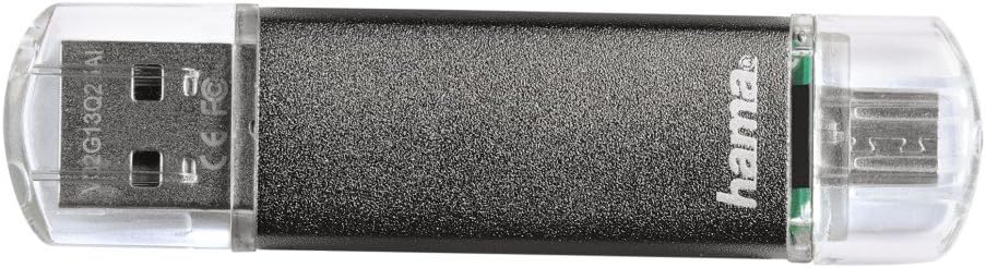 Hama 114872"Laeta Twin" USB Flash Drive | USB 2.0 | 128GB | 10 MB/s | grey