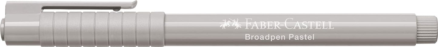 Faber-Castell 155488 - Faserschreiber Broadpen, pastell grau