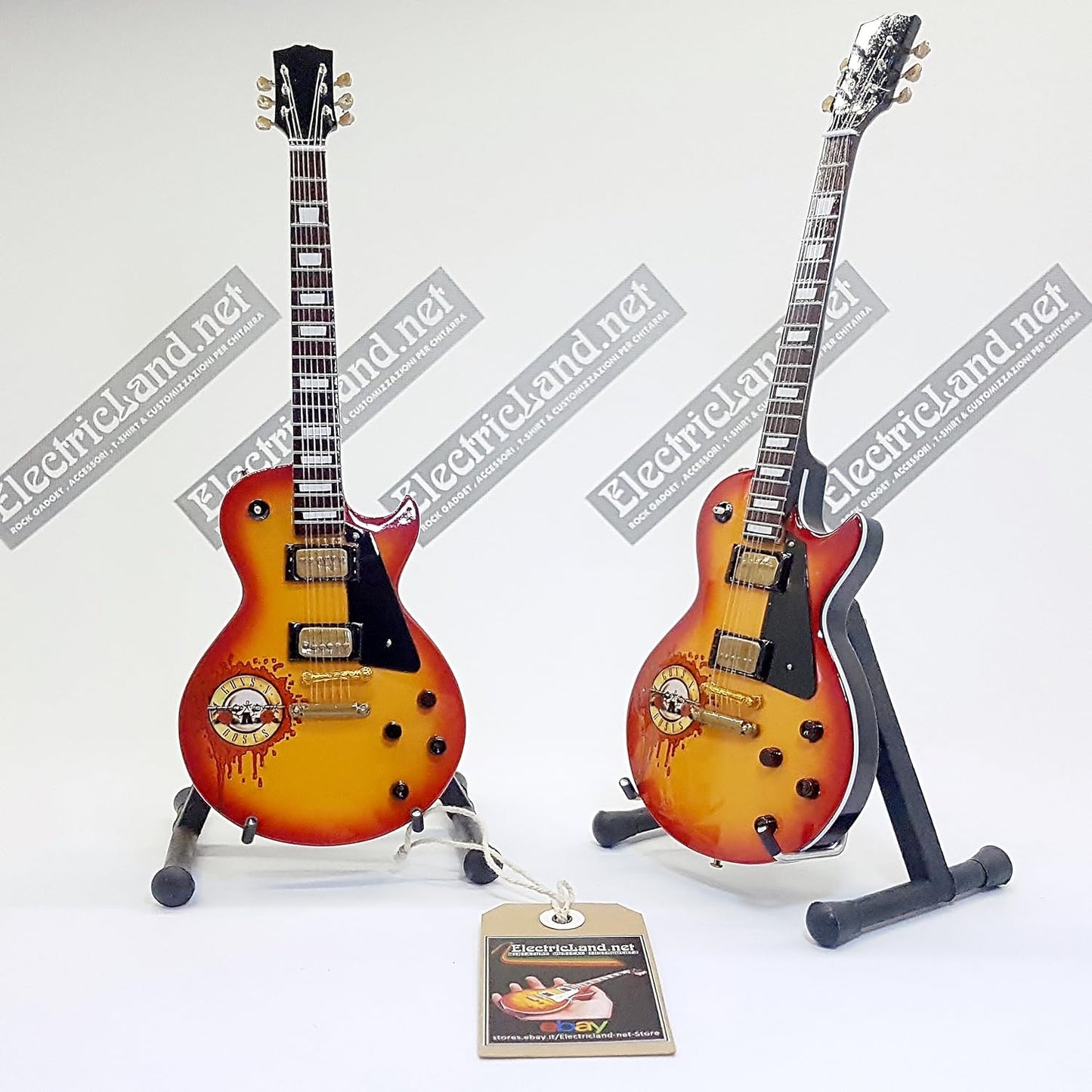 SLASH GUNS N ROSES Tribute - Replica GIBSON LES PAUL - Exclusive Miniature Guitar