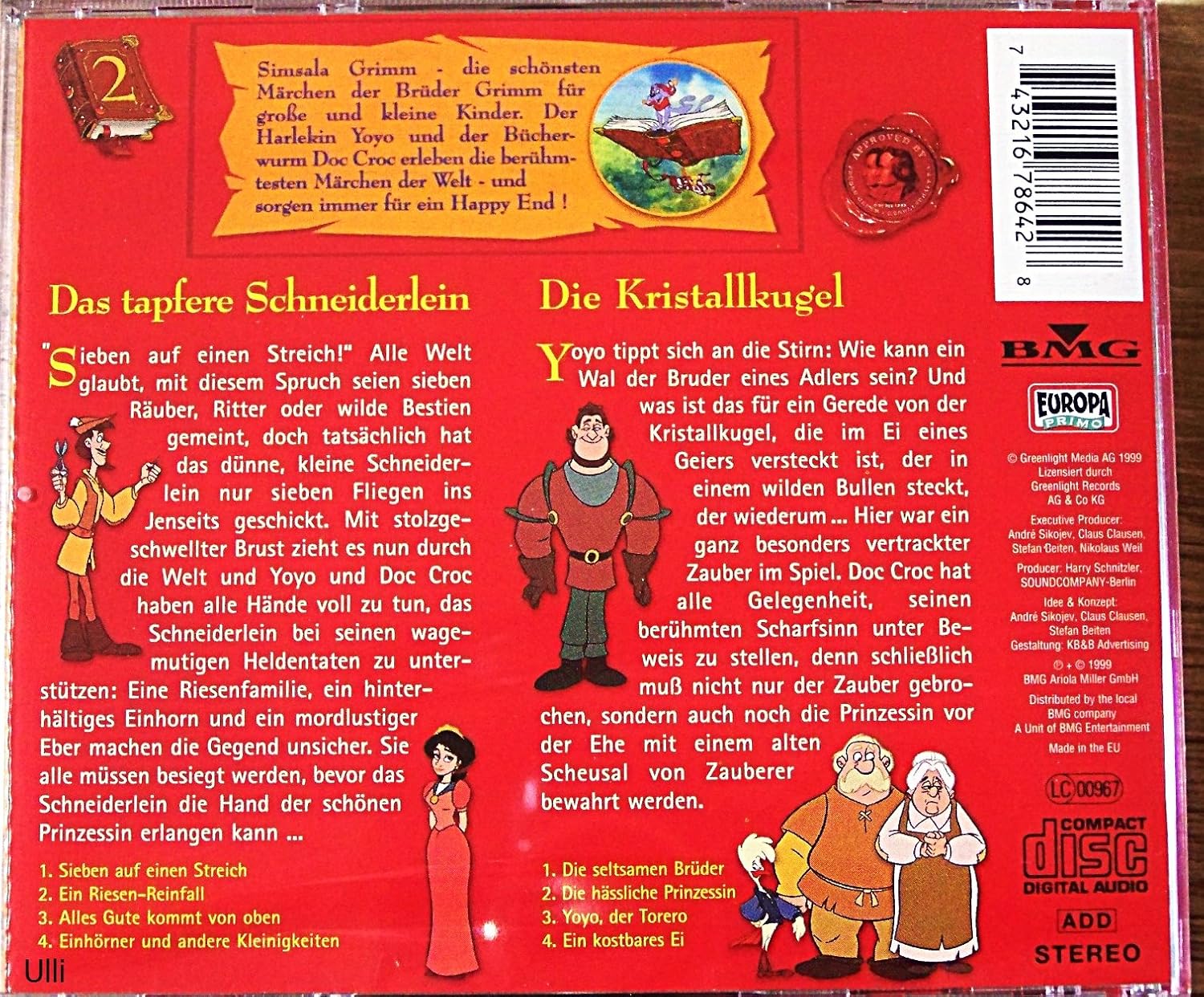 simsalagrimm 2-das tapfere cd child. word