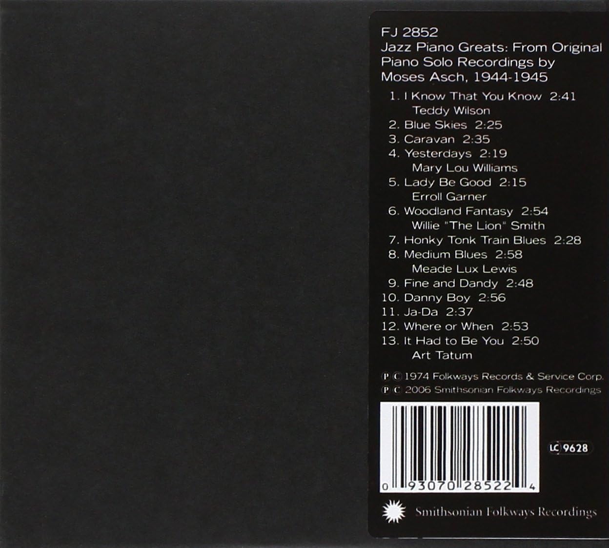 Jazz Piano Greats / Various