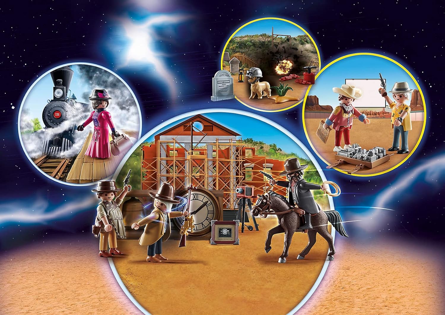 PLAYMOBIL Advent Calendar 70576 "Back To The Future Part III", For Children Ages 5+