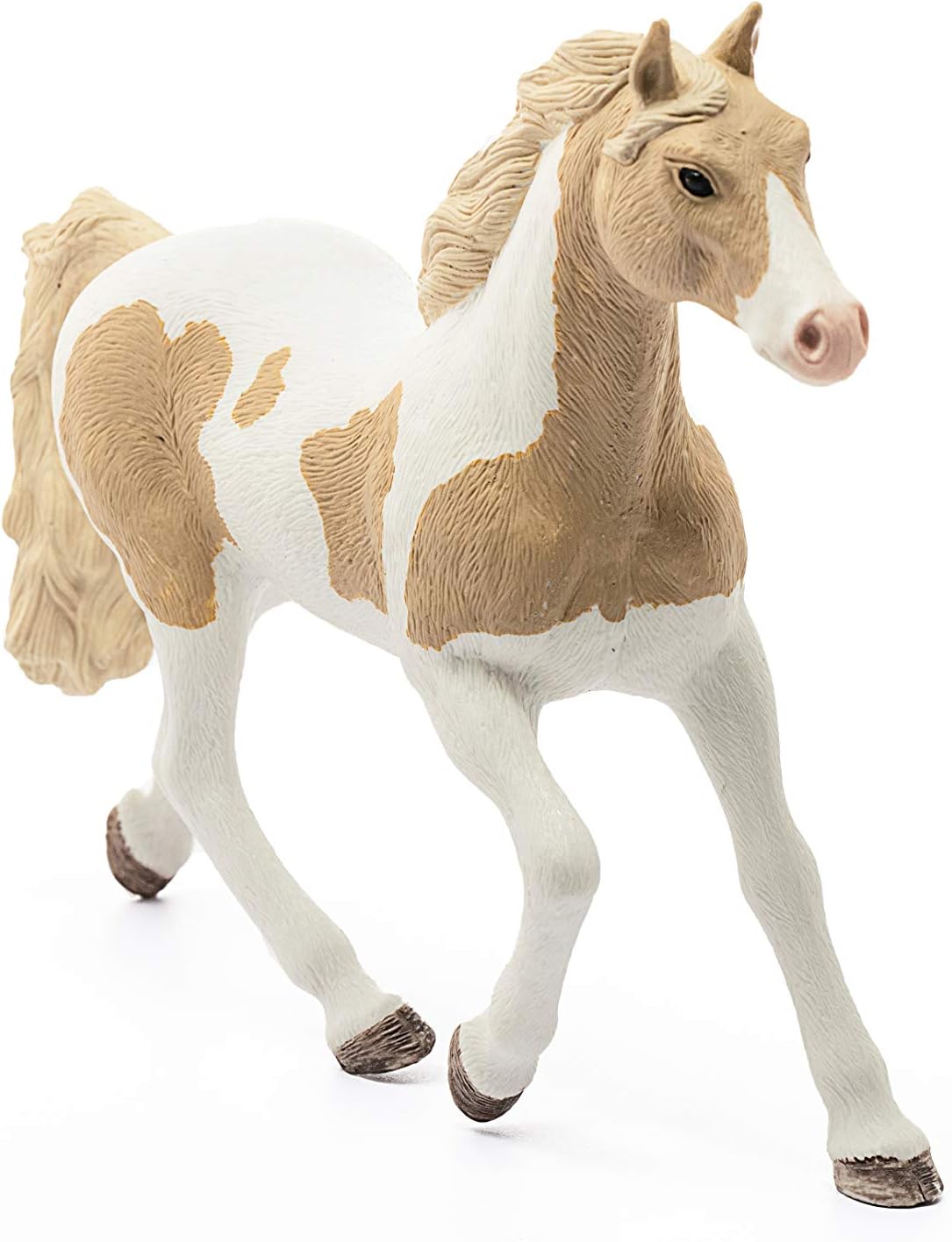schleich Horse Club 13884 Realistic Spotted Mare Horse Toy Figurine - Paint Horse Mare Spotted Toy, Childrens Educational Animal Farm Toy for Boys and Girls - Perfect Horse Toys Birthday Gift Ages 5+