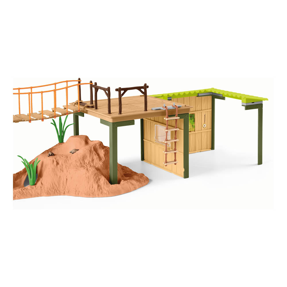 SCHLEICH Wild Life Ranger Adventure Station Toy Playset, Unisex, Multi-colour (42507)