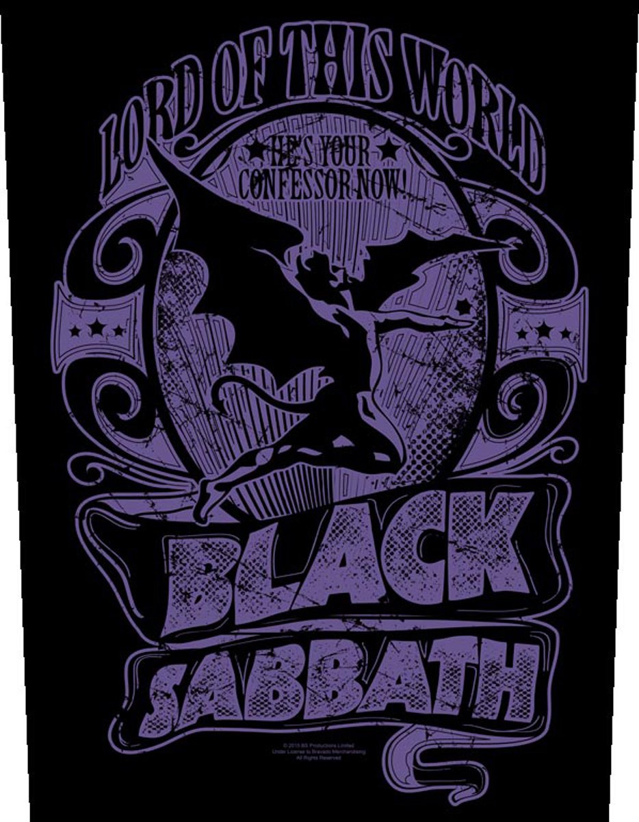 Black Sabbath Herr Dieser Welt-Rückenaufnäher