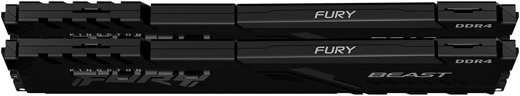 Kingston FURY Beast 32GB (2x16GB) 3600MHz DDR4 CL18 Desktop Memory Kit of 2 KF436C18BBK2/32