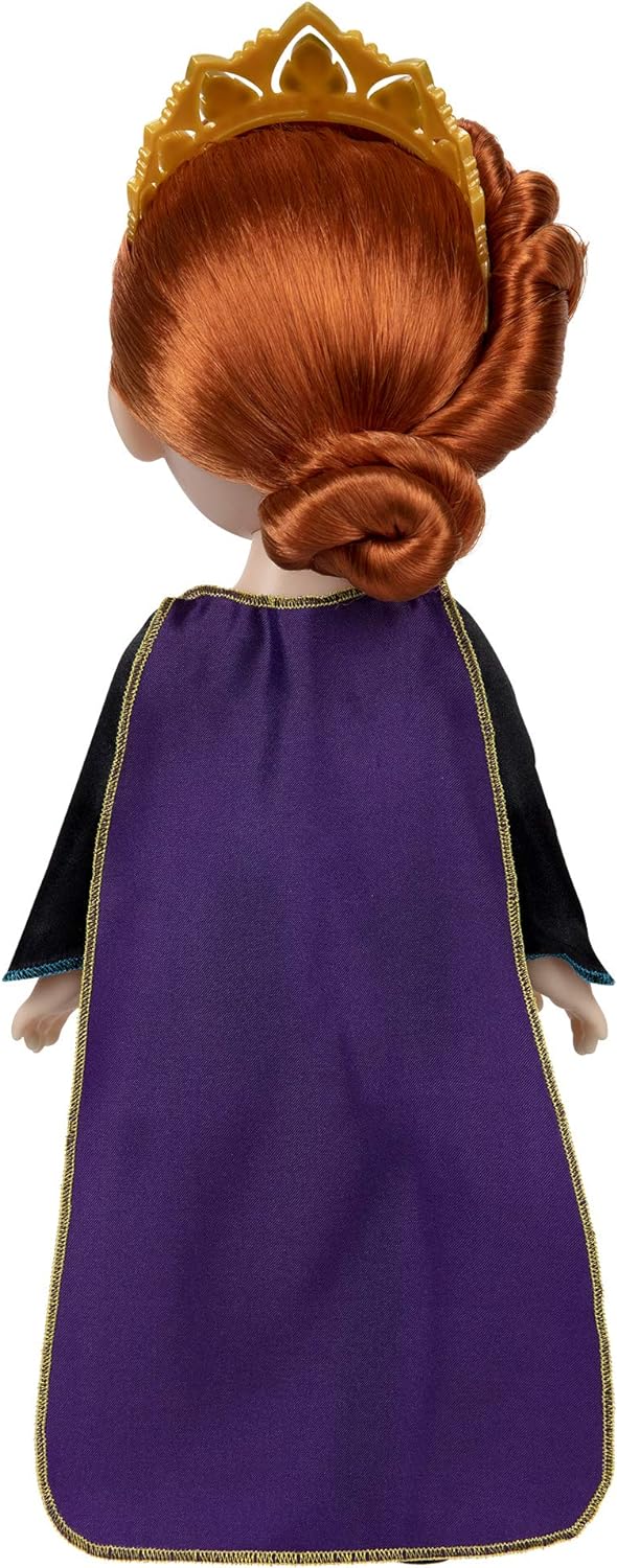 Disney Frozen 2 Anna Doll – 14” / 35cm Tall Articulated Doll Dressed in Iconic Fashion Dress with the Crest of Arendelle Tiara for Extra Play, For Girls Aged 3+