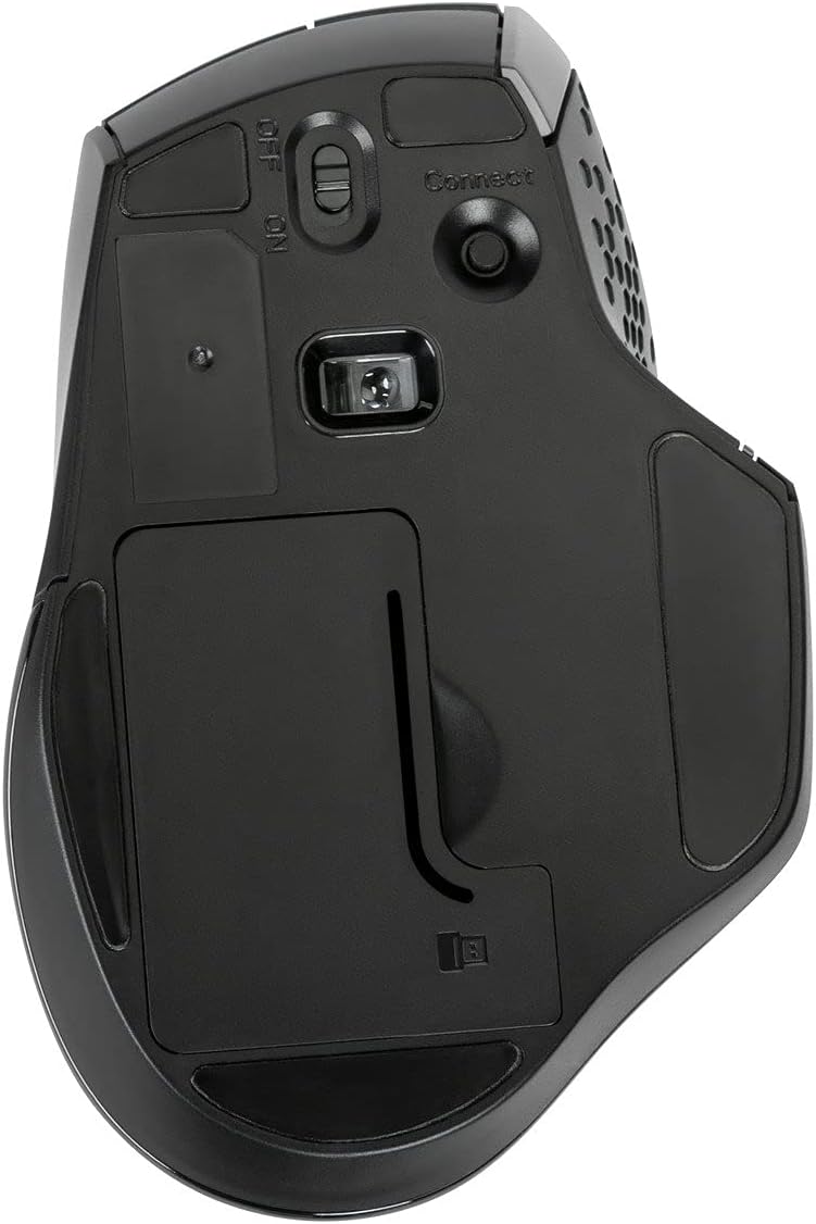 Targus Ergonomic Mouse, Anti Microbial, BlueTrace - Black (AMW584GL
